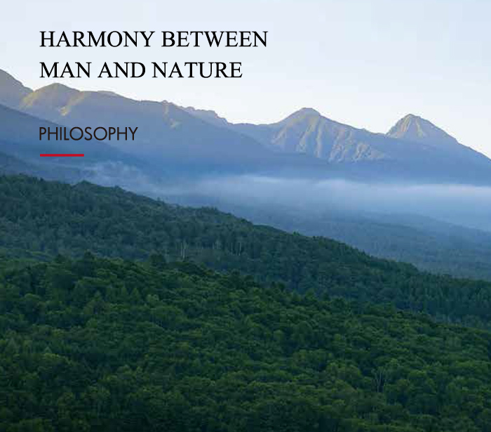 HARMONY BETWEEN MAN AND NATURE